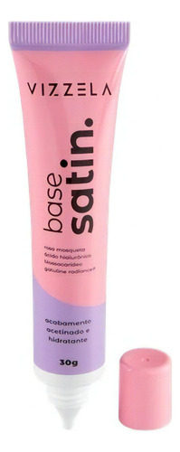 Base de maquiagem Vizzela Vegana Satin tom cor 18 - 30mL 30g