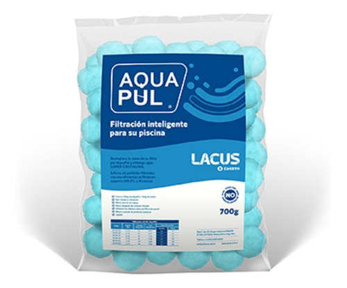 Pompones Filtrantes Aquapul Para Filtros De Piscinas X 700gr