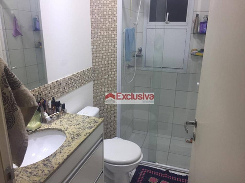 Apartamento Com 3 Dormitórios À Venda, 69 M² Por R$ 450.000,00 - Morumbi - Paulínia/sp - Ap0755