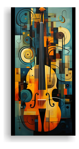 100x50cm Cuadros Abstractos De Instrumentos Musicales Flores