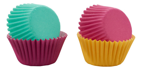 Capacillo Mini Magenta, Verde Y Amarillo C/100 Pzas Wilton