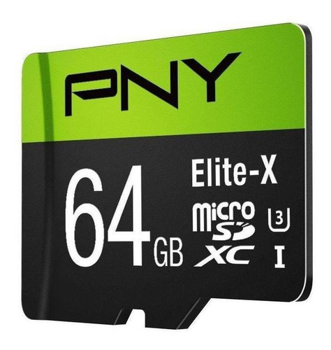Memoria Micro Sd Pny Elite-x U3 64 Gb Clase 10