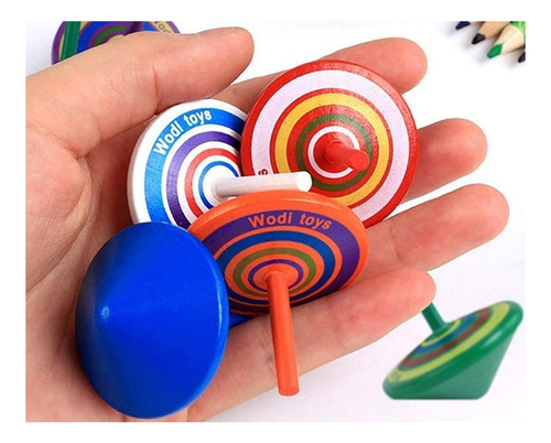 . Juguete Giroscópico For Niños Con Giroscopio De Madera De