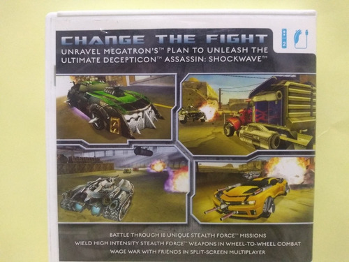 Transformers Dark Of The Moon Nintendo Wii Usado Completo. (Usado)