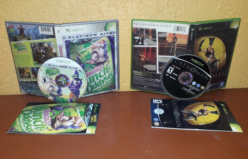 2 Juegos Oddworld: Munch's Oddysee Y Catwoman Xbox Crasica