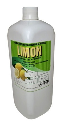Esencia De Limon Aromantizante Para Reposteria Macia 1 Litro