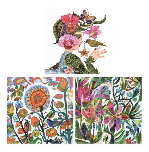 Imagen 1 de 5 de Servilletas Decoupage Hada Del Bosque