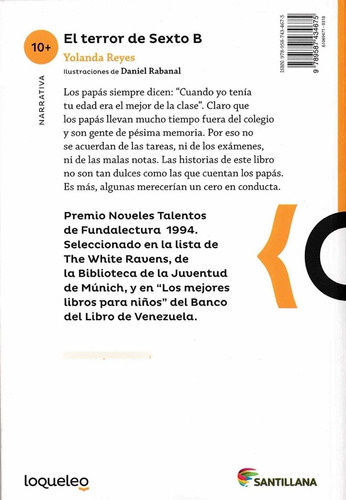 Imagen 2 de 4 de El Terror Del Sexto B / Yolanda Reyes