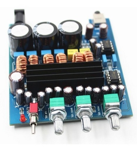 Placa Amplificador 2.1 200w + Decodificador Bluetooth Caixa