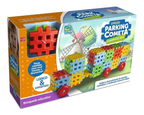 Pecinhas Grandes Montar Encaixar Rodinha Brinquedo Educativo - R$ 69,9