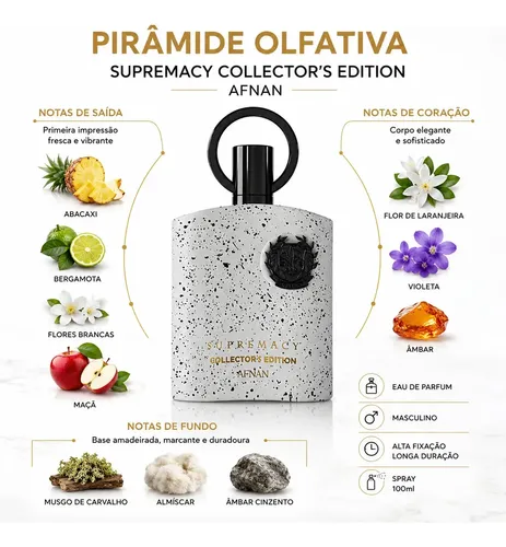 Supremacy Collector's Edition Afnan Perfume Árabe Eau De Parfum