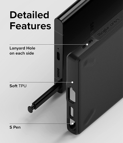 Imagen 5 de 10 de Funda Para Samsung S22 Ultra S22 Plus Ringke Onyx Resistente