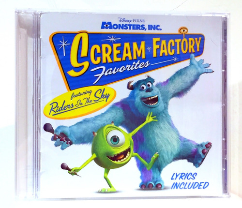 Disney Pixar Monsters Inc Scream Factory Cd Nuevo