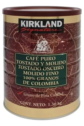 Café Molido Y Tostado 1.36 Kg Kirkland Signature