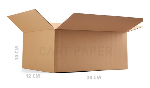 Imagen 1 de 4 de Cajas De Cartón 20x10x10 / Pack 25 Cajas / Cart Paper