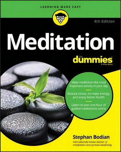 Meditation For Dummies, De Stephan Bodian. Editorial John Wiley Sons Inc, Tapa Blanda En Inglés