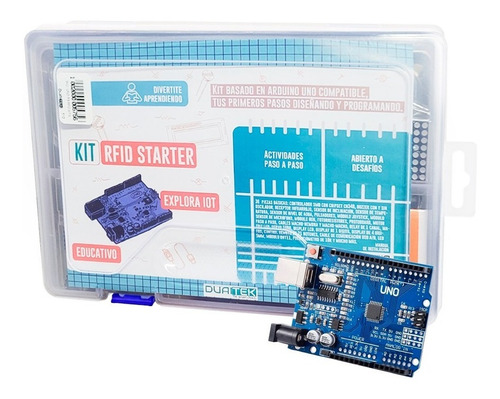 Kit Arduino Uno Compatible R3 Portafolio De Plastico Starter