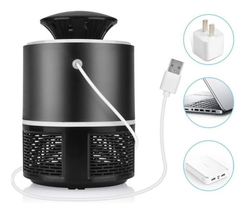 Imagen 6 de 7 de 2x Lampara Matamosquitos Usb Insecto Repelente De Moscas