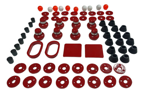 Kit Completo Para Futbolito Perillas Reforzadas Rojo