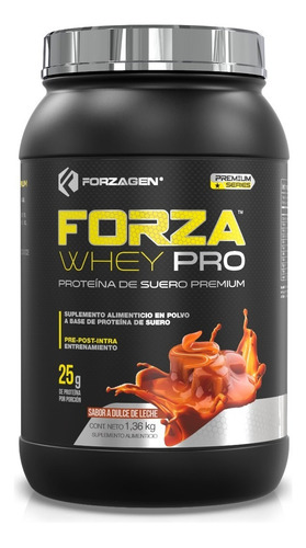 Forzagen | Forzawhey-pro 3lb | 100% Whey Protein Sabor Dulce de leche