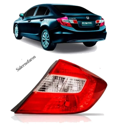 Imagen 3 de 8 de Faro Trasero Honda Civic 12/15 Exterior Simil Orig Derecho