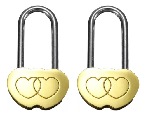 Duas Peças Gravadas Com Coração Duplo, Love Lock,