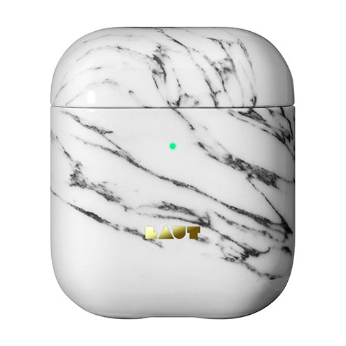 Protector Airpods Laut Marble Blanco