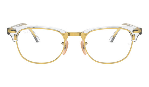 Lentes Ópticos Clubmaster Dorado Ray-ban Optical Rx51545762