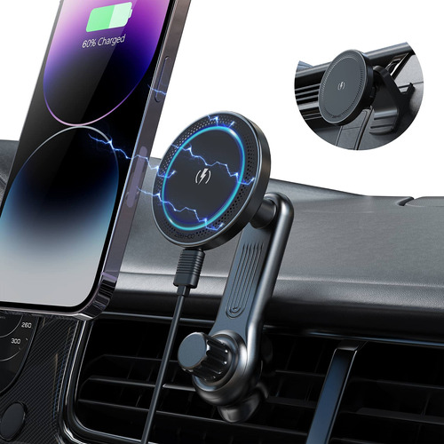 [strongest Magnet Power] Magnetic Wireless Car Charger Mount