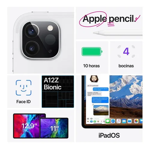 Apple iPad Pro de 11" Wi-Fi 256GB Plata (2ª generación)