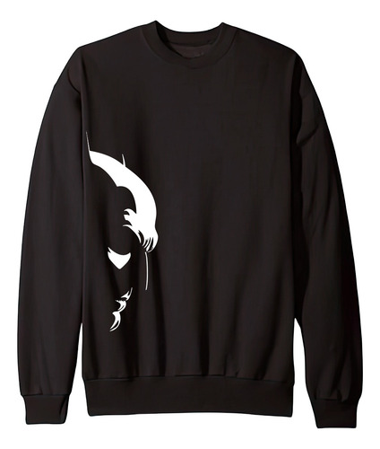 Buzo Cuello Redondo Batman Cómic Estampado Unisex Algodón
