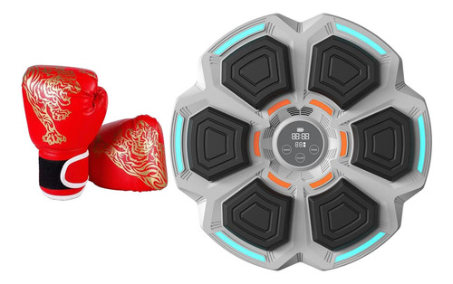 Máquina De Boxeo Musical, Guantes Rojos Para Adultos