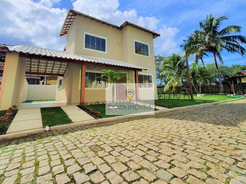 Imagem 1 de 25 de Casa Duplex 3 Quartos Em Condomínio Fechado, Praia De Costazul/ Rio Das Ostras! - Ca1292