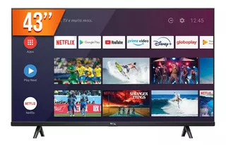 Smart Tv Android Led 43 Fhd Tcl 43s615 2 Hdmi 1 Usb Wi-fi