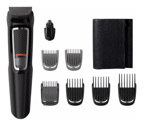 Imagen 3 de 3 de Multigroomer Philips Series 3000 MG3730 negra 100V/240V