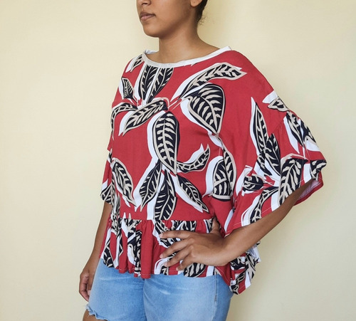 Imagem 5 de 6 de Blusa Bata Feminina Tecido Lenita