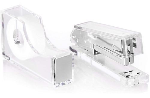 Staple Stick Office Supplies Designer - Acrylic Lucite Silv