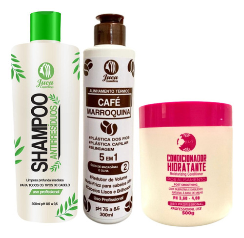 Kit 300ml 15 Progressiva Café + 15 Shampoo E 9 Mascara 500g