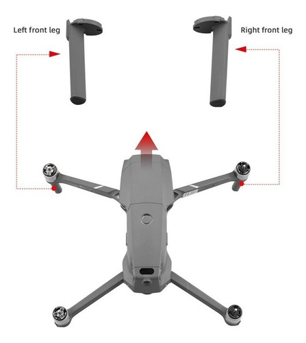Pé Perna Braço Dianteiro Esquerdo Para Dji Mavic 2 Pro Zoom