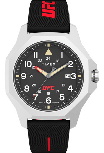 Timex Ufc Reloj Reveal Para Hombre De 41 Mm - Correa Negra, 