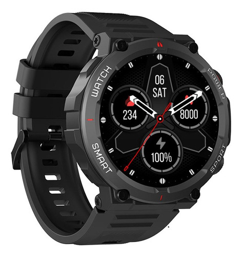 Reloj Smartwatch Blackview Modelo W50 De 1.39´ Resistente Caja Negro Malla Negro Bisel Negro Diseño De La Malla Milanese