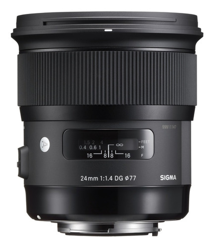 Imagen 1 de 1 de Lente Sigma 24mm F1,4 Dg Hsm Art Para Canon 4 Años Garantía