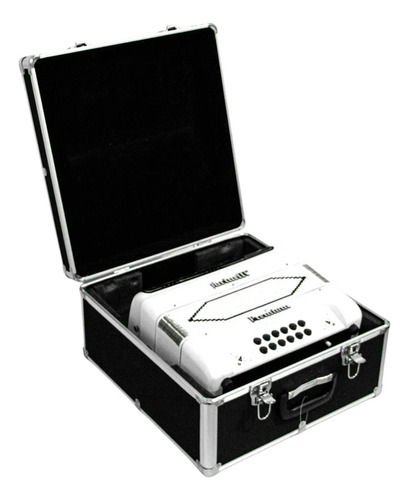 Acordeón Farinelli 3412fawhg Premium 34 Bot 3 Registros Fa Blanco