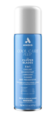 Andis Aerosol Enfriador Cuchilla Cool Care 5 En 1 X 439g