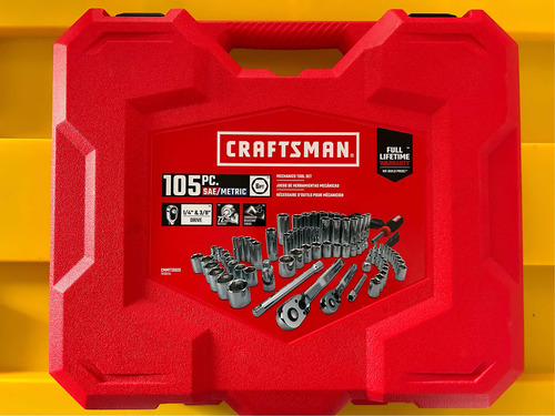Craftman 105 Piezas Dados 1/4 Y 3/8 Cmmt12023