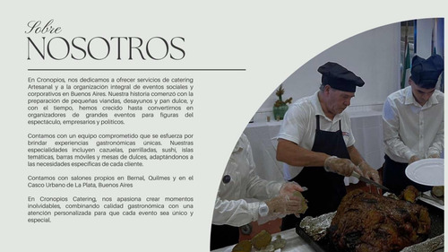 Salón Para Eventos Y Servicio De Catering Artesanal