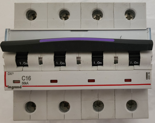 Interruptor Automatico 4p 16a Curva C 50ka 410174 Legrand