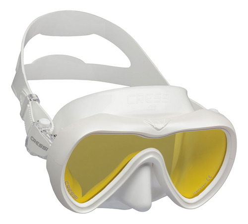 Kit Cressi A1 & Dry Cor Branco-amarelo