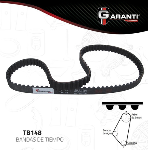 Banda Tiempo Pontiac Lemans 1.6l  1988-1990