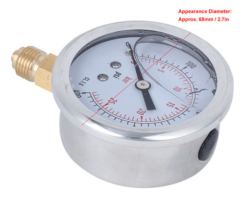 Radial Manometer Ts Pgg604-25 Bar 1/4 Bsp Y60 High